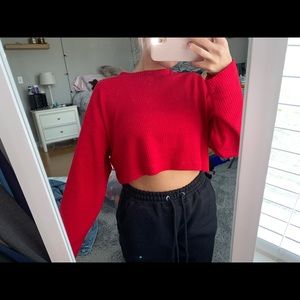 Cotton On Waffle Cropped Sweater